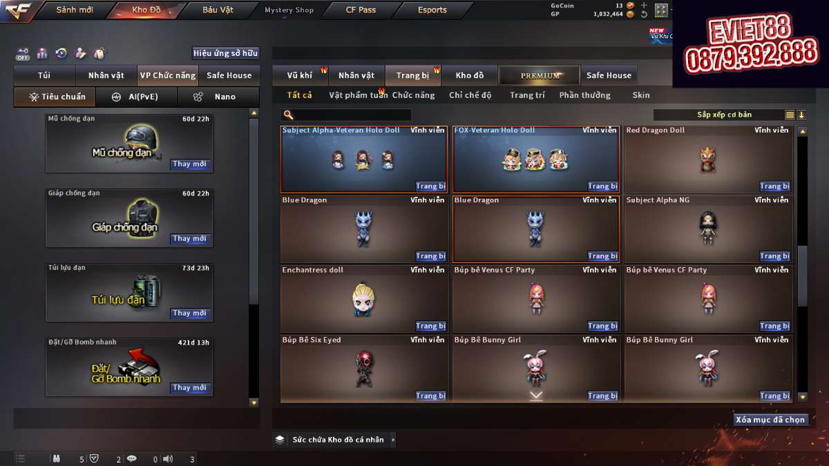 shop acc cf uy tin gia re